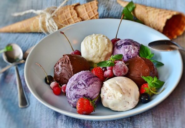 ice cream, gelato, dessert, sweet, fruits, berries, delicious, ice cream, ice cream, ice cream, ice cream, ice cream